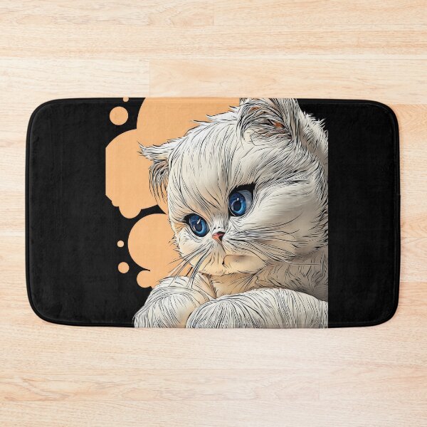Item preview, Cute Comic Kitten with Speech Bubble Illustration designed and sold by Grafititee.