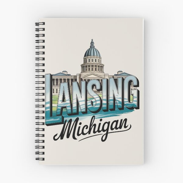 Artikelvorschau, Lansing, Michigan, Lansing Michigan entworfen und verkauft von MoMidoStore.