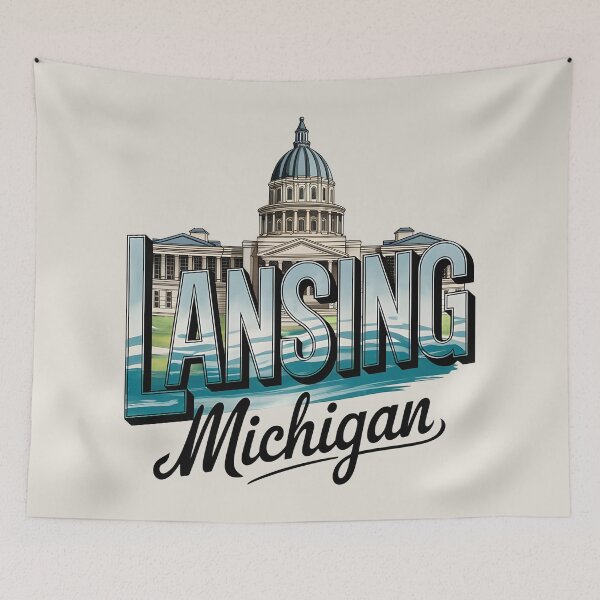 Item preview, Lansing, Michigan, Lansing Michigan designed and sold by MoMidoStore.