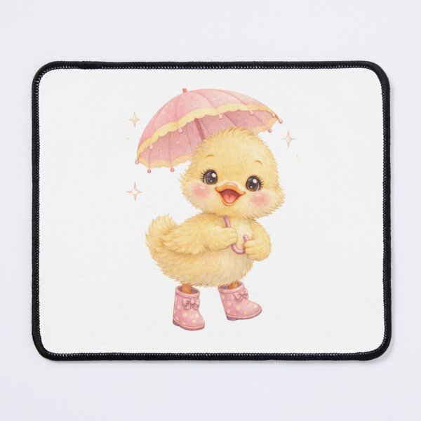 Item preview, Whimsical Duckling with Umbrella – Cute Babycore Nursery Illustration designed and sold by SirensSageStone.