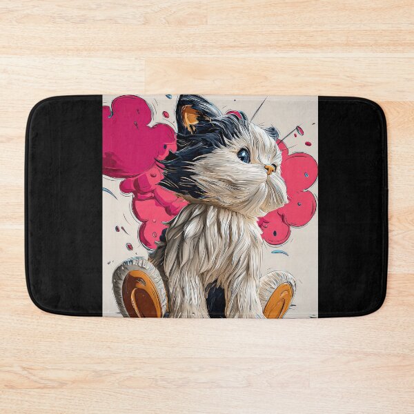 Item preview, Cute Comic Kitten with Speech Bubble Illustration designed and sold by Grafititee.