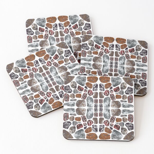 Item preview, Organic Balance: Stone Symmetry on Soft Ash designed and sold by Thidagrafictic.