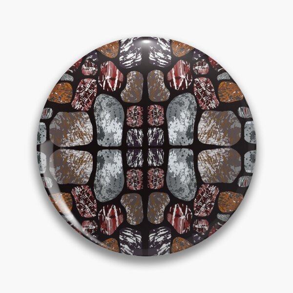 Item preview, Earth’s Mosaic: Symmetrical Stone Mandala in Midnight designed and sold by Thidagrafictic.