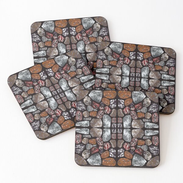 Item preview, Earth’s Mosaic: Symmetrical Stone Mandala in Midnight designed and sold by Thidagrafictic.