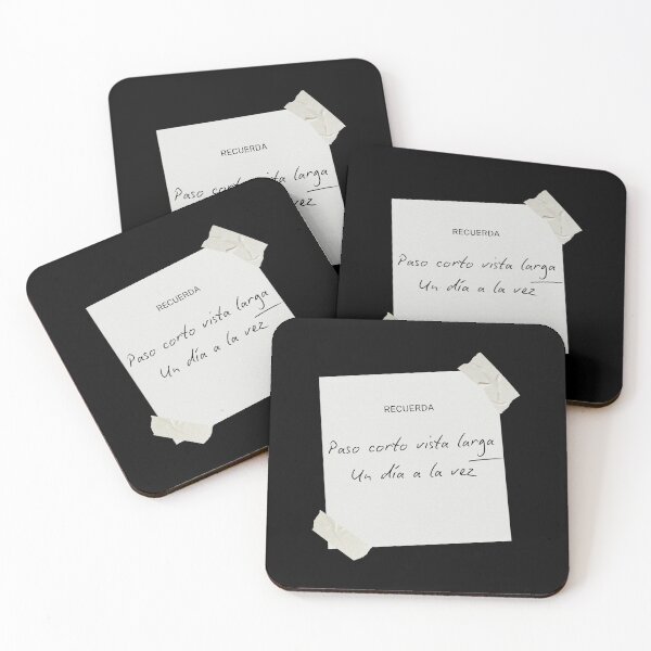 Item preview, Paso Corto Vista Larga – One Day at a Time Reminder (Minimal Spanish Quote) designed and sold by rebuZZ-Apparels-The Minimalistic Buzz.