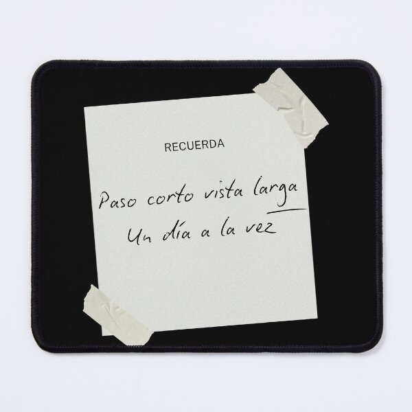 Item preview, Paso Corto Vista Larga – One Day at a Time Reminder (Minimal Spanish Quote) designed and sold by rebuZZ-Apparels-The Minimalistic Buzz.