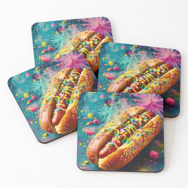 Item preview, Delicate hot dog with confetti decoration designed and sold by Mianku | Für das Leben.
