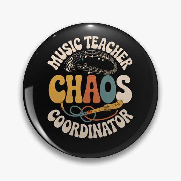 Item preview, Music Teacher Chaos Coordinator Retro Groovy designed and sold by ViralVector.