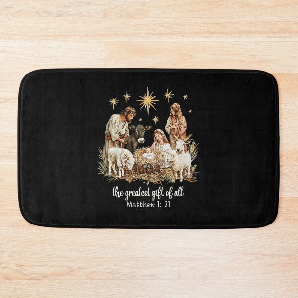 Item preview, The Greatest Gifts For All Christmas Nativity Jesus Christ Premium Triblend  designed and sold by WayTBeenkenArt.