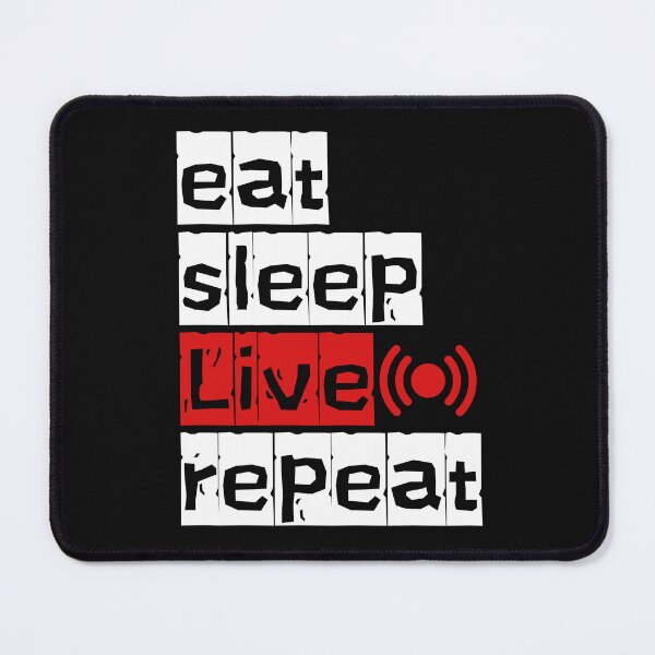 Item preview, Eat Sleep Live Repeat – Positive Life Quote Design designed and sold by lahmar-abbou.