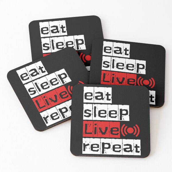 Item preview, Eat Sleep Live Repeat – Positive Life Quote Design designed and sold by lahmar-abbou.