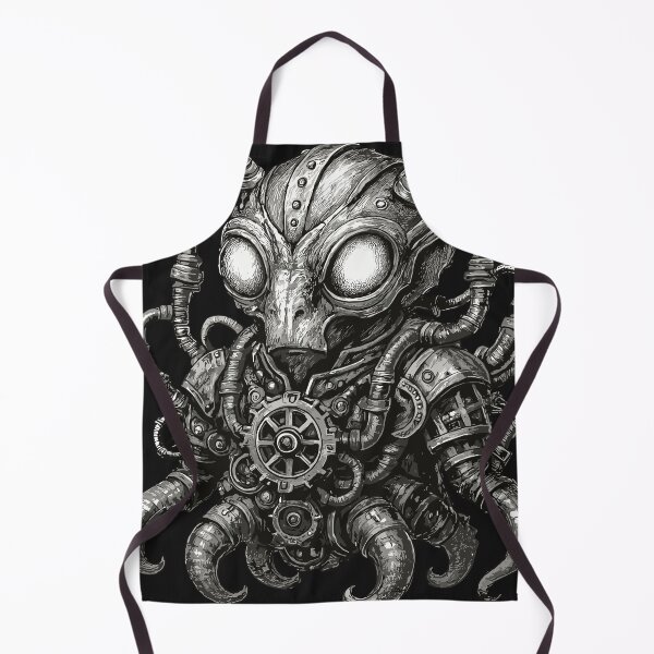 Item preview, Steampunk Alien Octopus – Dark Mechanical Biomech Creature designed and sold by SeoulInkSoul.
