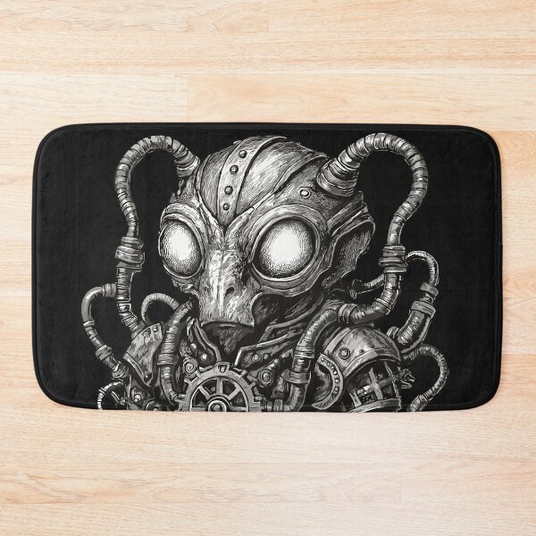 Item preview, Steampunk Alien Octopus – Dark Mechanical Biomech Creature designed and sold by SeoulInkSoul.