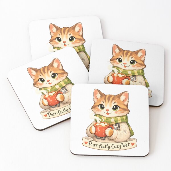 Item preview,  Purr-fectly Cozy Vet – Winter Veterinary Cat  designed and sold by Bettybee00.