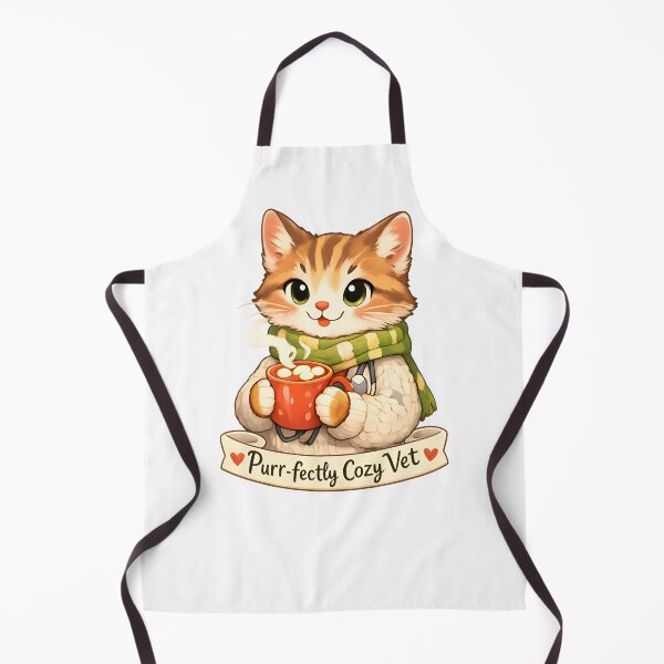 Item preview, Purr-fectly Cozy Vet – Winter Veterinary Cat designed and sold by Bettybee00.