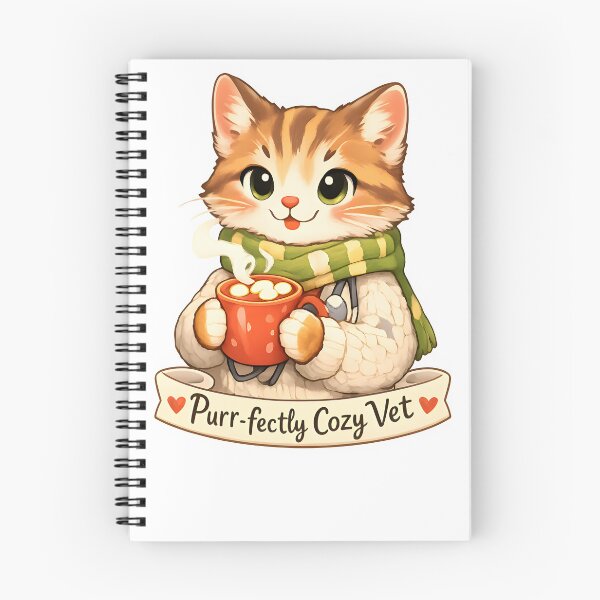 Item preview,  Purr-fectly Cozy Vet – Winter Veterinary Cat  designed and sold by Bettybee00.