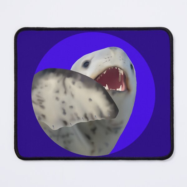 Item preview, Shocked Leopard Seal on blue designed and sold by GivernyKate.