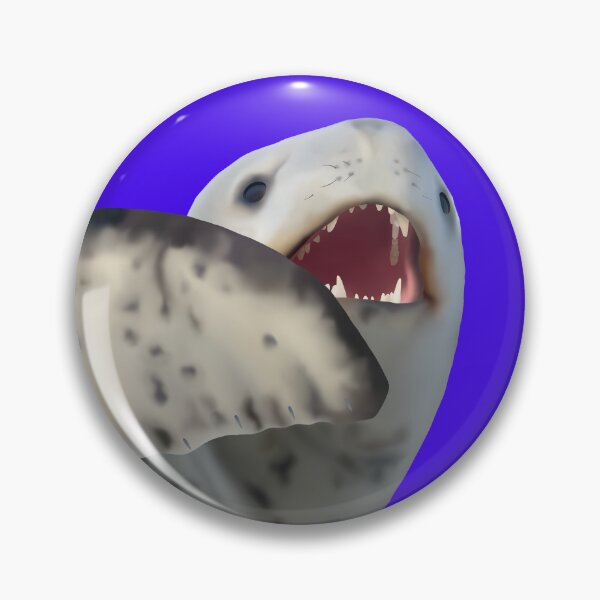 Item preview, Shocked Leopard Seal on blue designed and sold by GivernyKate.