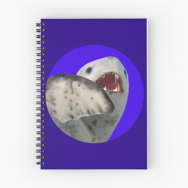 Item preview, Shocked Leopard Seal on blue designed and sold by GivernyKate.
