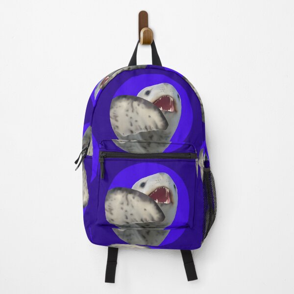 Item preview, Shocked Leopard Seal on blue designed and sold by GivernyKate.