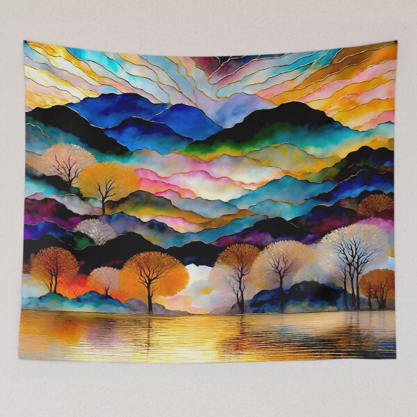 Item preview, Reflective Lake Landscape designed and sold by ViaARTfactory.