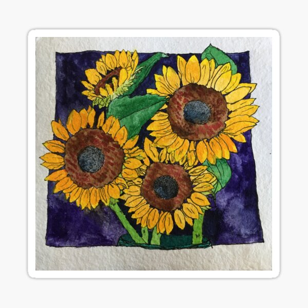 Sunflowers Sticker