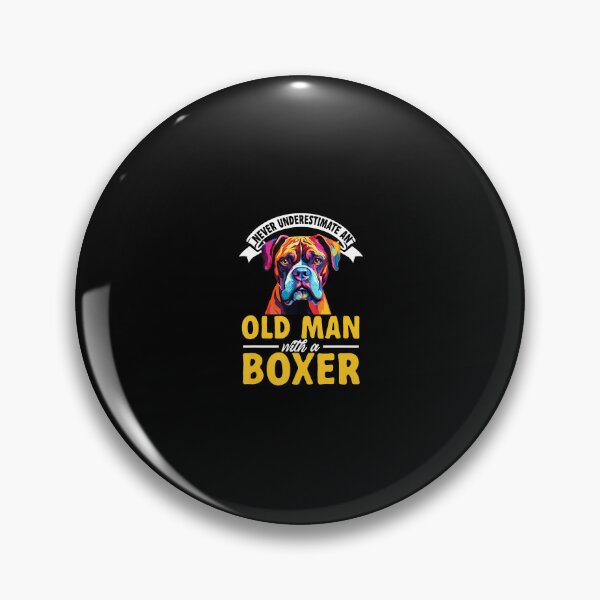 Item preview, Boxer Dog Breed Pet - Never Underestimate An Old Man designed and sold by endabettyau.