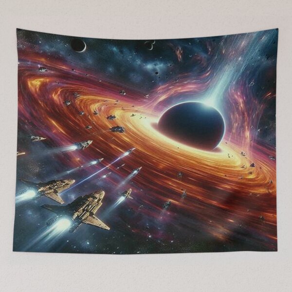 Item preview, Cinematic Black Hole Singularity - Deep Space Galaxy Art designed and sold by FaresTes.