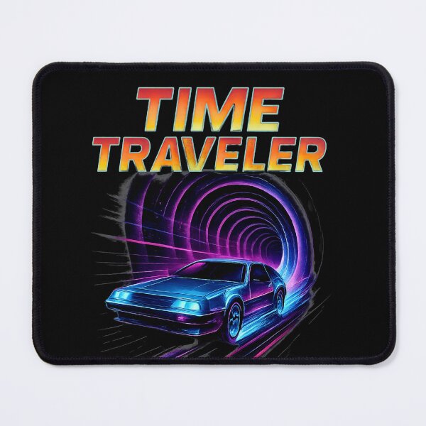 Item preview, Time Traveler Retro Neon Car T-Shirt designed and sold by Freestyle Shop.