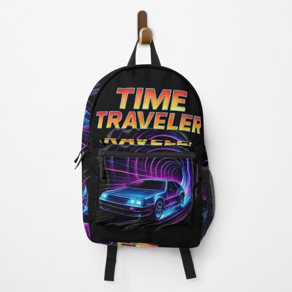 Item preview, Time Traveler Retro Neon Car T-Shirt designed and sold by Freestyle Shop.