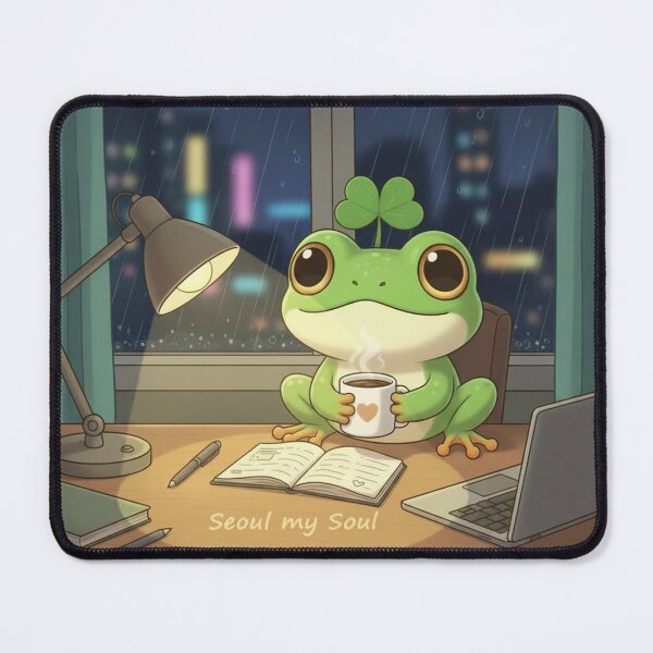 Item preview, Lucky Frog – Late Night Study Moment designed and sold by ChipchaOddities.