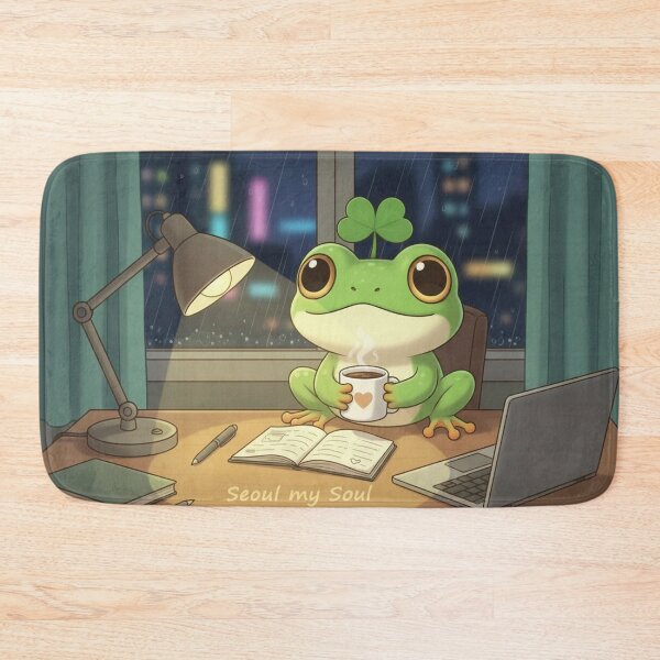 Item preview, Lucky Frog – Late Night Study Moment designed and sold by ChipchaOddities.
