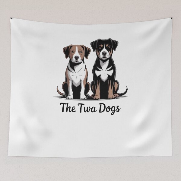 Item preview, Robert Burns The Twa Dogs Shirt - Scottish Poetry Gift designed and sold by Loom on the Loch.