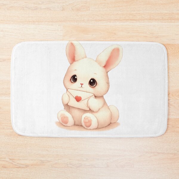 Item preview, Kawaii Bunny Love Letter – Soft Minimal Romance designed and sold by kimkosovo.
