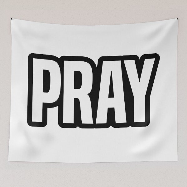 Item preview, Pray, Outline Bold designed and sold by Memes N Lore .