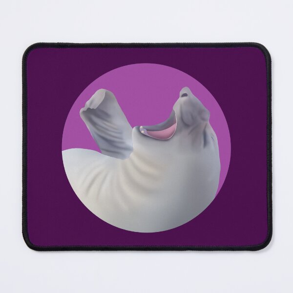 Item preview, Yawning Elephant Seal on Purple designed and sold by GivernyKate.