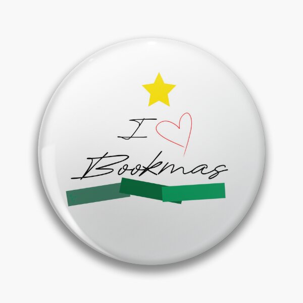 Item preview, I Heart Bookmas - I Love Bookmas - Star with Books Making A Tree designed and sold by TeaLimeTwo.