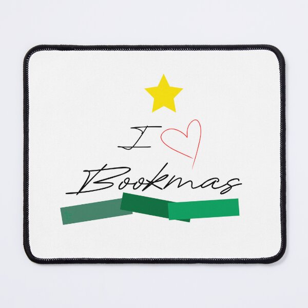 Item preview, I Heart Bookmas - I Love Bookmas - Star with Books Making A Tree designed and sold by TeaLimeTwo.