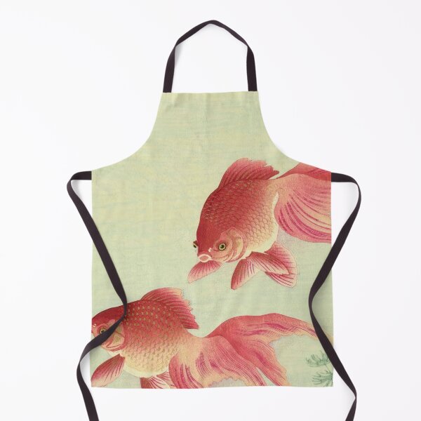 Item preview, Two Veil Goldfish by Ohara Koson : Serene Shin Hanga Japanese Poster designed and sold by artofuniverse.