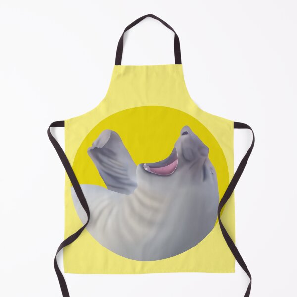 Item preview, Yawning Elephant Seal on Yellow designed and sold by GivernyKate.