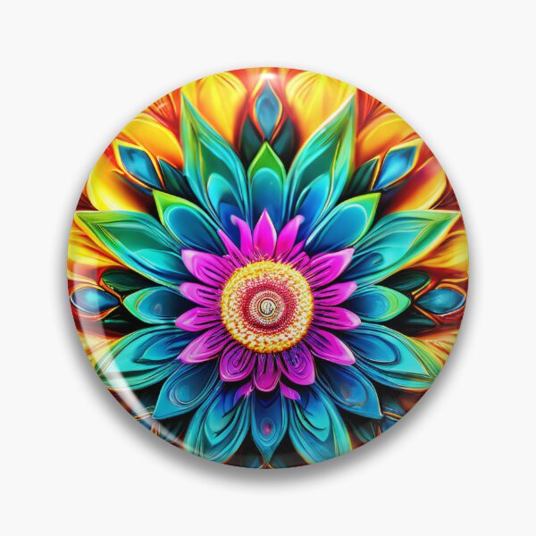 Item preview, Colorful, detailed floral mandala composition designed and sold by Mianku | Für das Leben.
