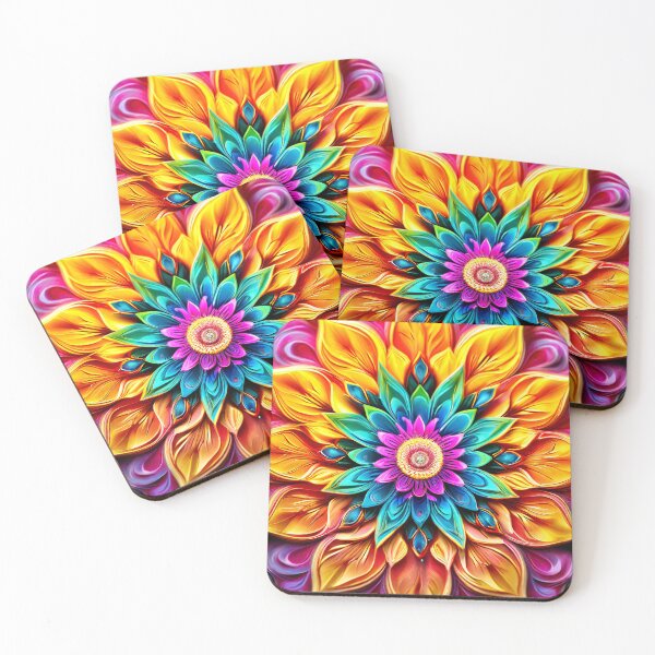 Item preview, Colorful, detailed floral mandala composition designed and sold by Mianku | Für das Leben.