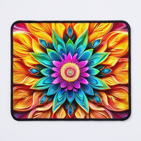 Item preview, Colorful, detailed floral mandala composition designed and sold by Mianku | Für das Leben.