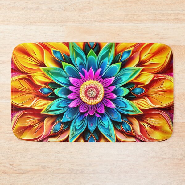 Item preview, Colorful, detailed floral mandala composition designed and sold by Mianku | Für das Leben.
