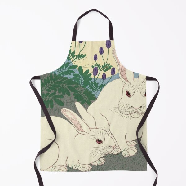 Item preview, Two White Rabbits at Full Moon by Ohara Koson : Shin Hanga Japanese Poster designed and sold by artofuniverse.