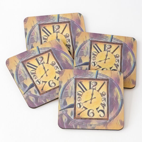 Item preview, The old attic clock on a painting. designed and sold by chromyral-creations.