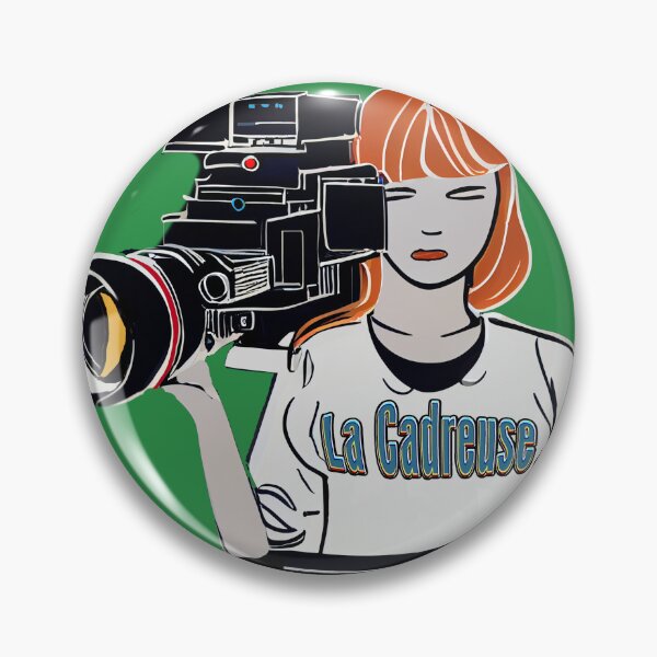 Item preview, Female Camera Operator with La Cadreuse on shirt designed and sold by SetLifeStickers.