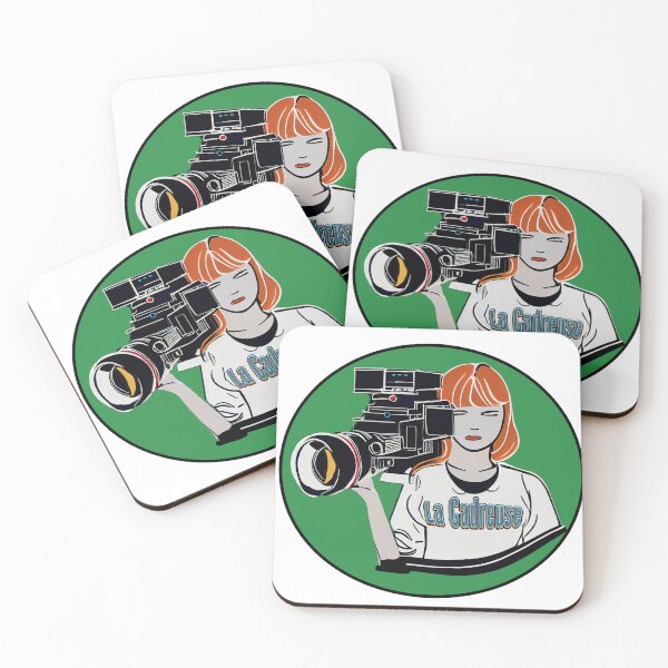 Item preview, Female Camera Operator with La Cadreuse on shirt designed and sold by SetLifeStickers.
