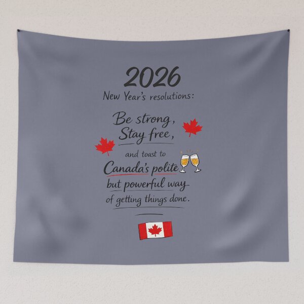 Item preview, Happy New Year 2026 Canadian Resolution  designed and sold by HowToCanadian.