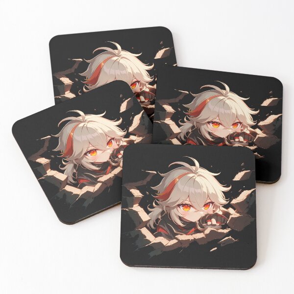 Item preview, Kazuha Peeking Through Wall Chibi Style From Genshin Impact Game designed and sold by TorbenKuhano.